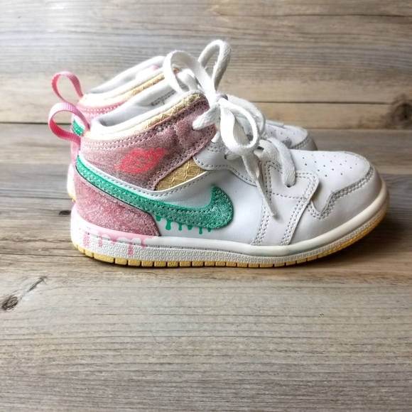 Nike Shoes Nike Air Jordan Paint Dripping Ice Cream Mid Top